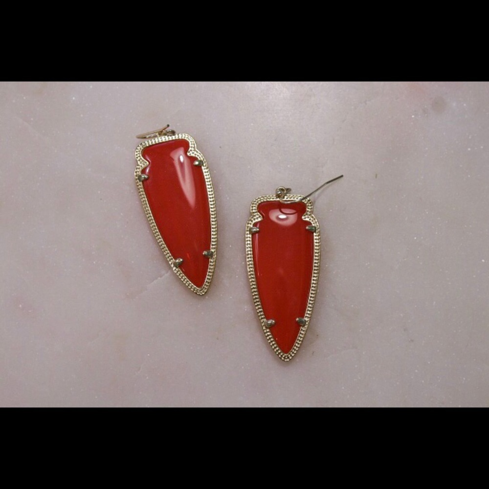 Kendra Scott Red Skylar Earrings